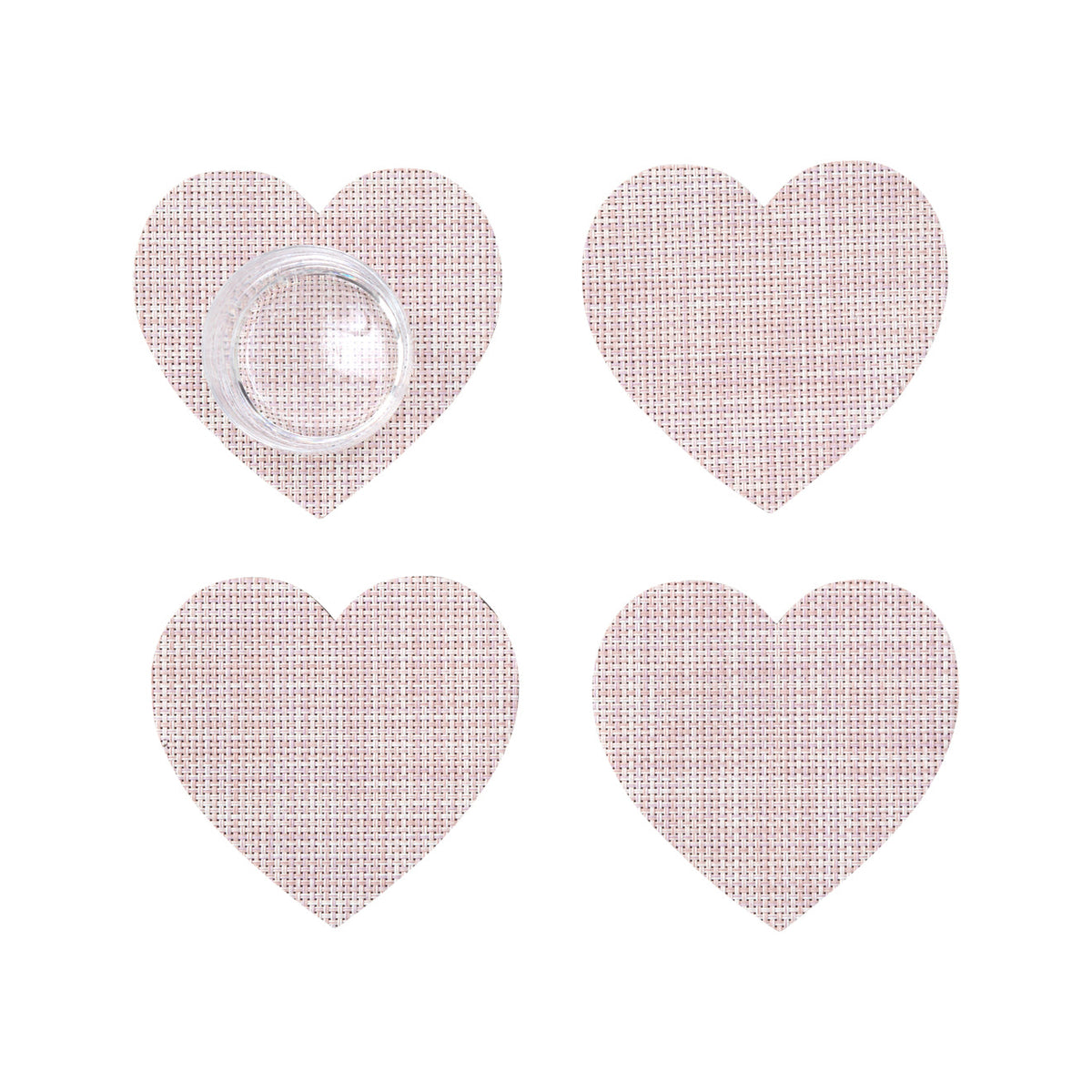 Heart Coasters - Blush