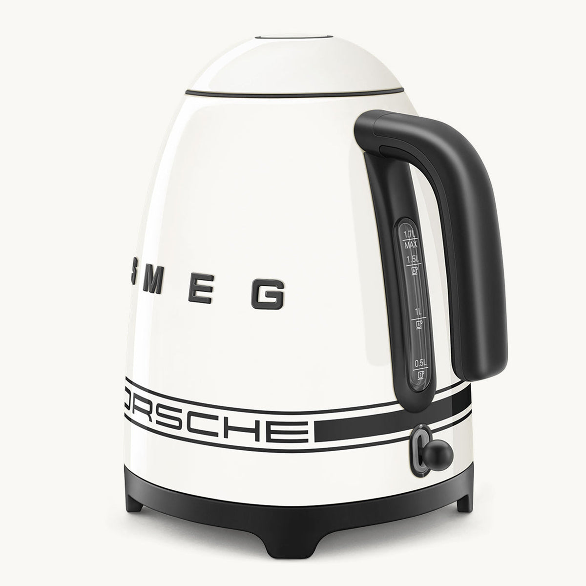 Porsche × SMEG 7-Cup Electric Kettle (KLF03) – Carrara White