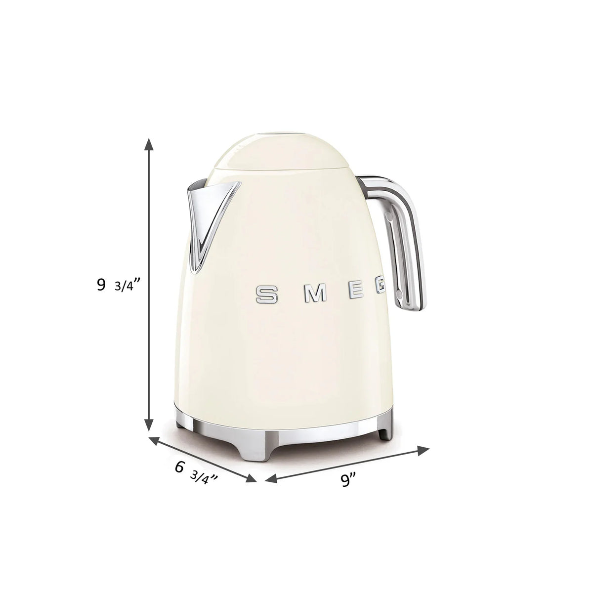 SMEG 7-Cup Electric Kettle (KLF03) – Cream