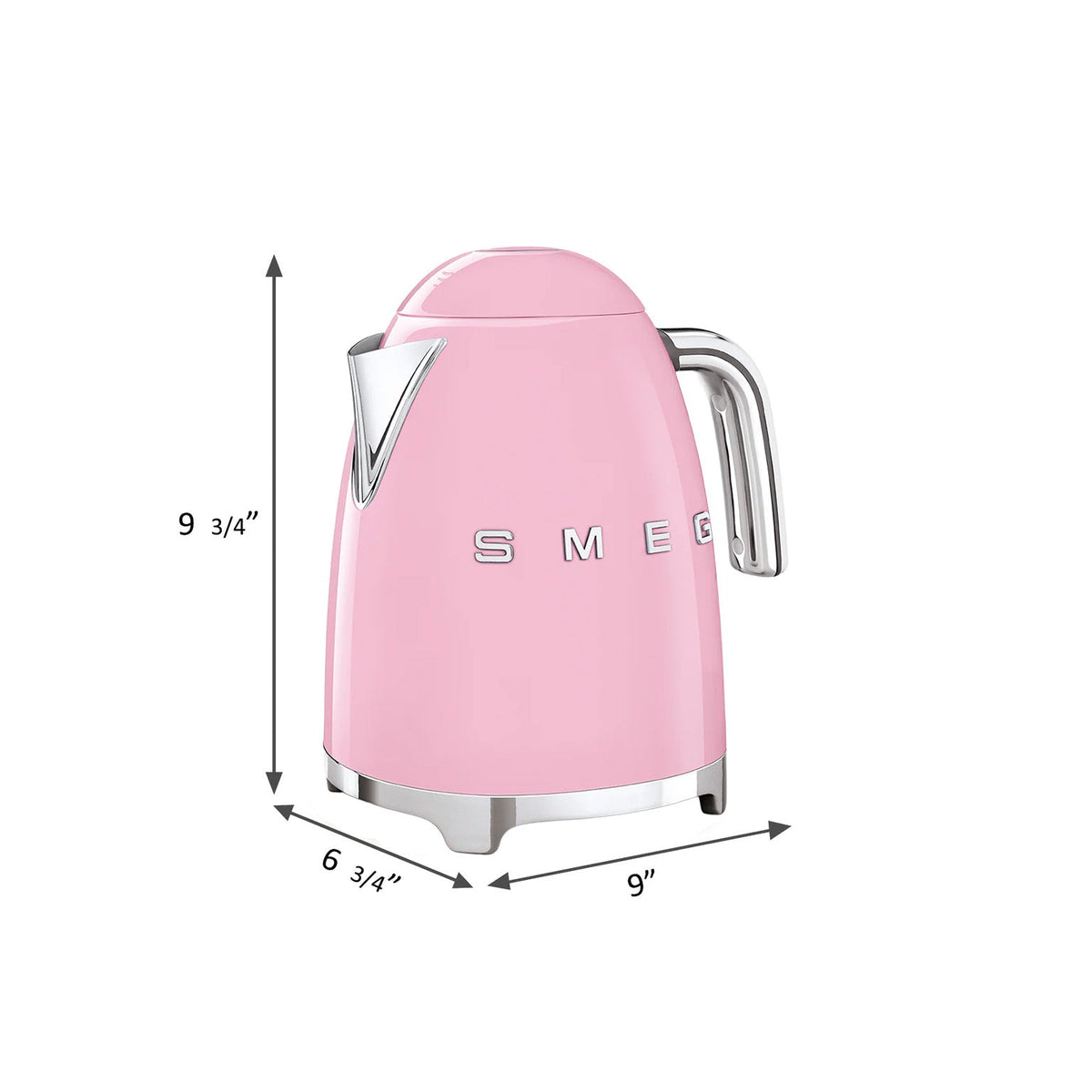SMEG 7-Cup Electric Kettle (KLF03) – Pink