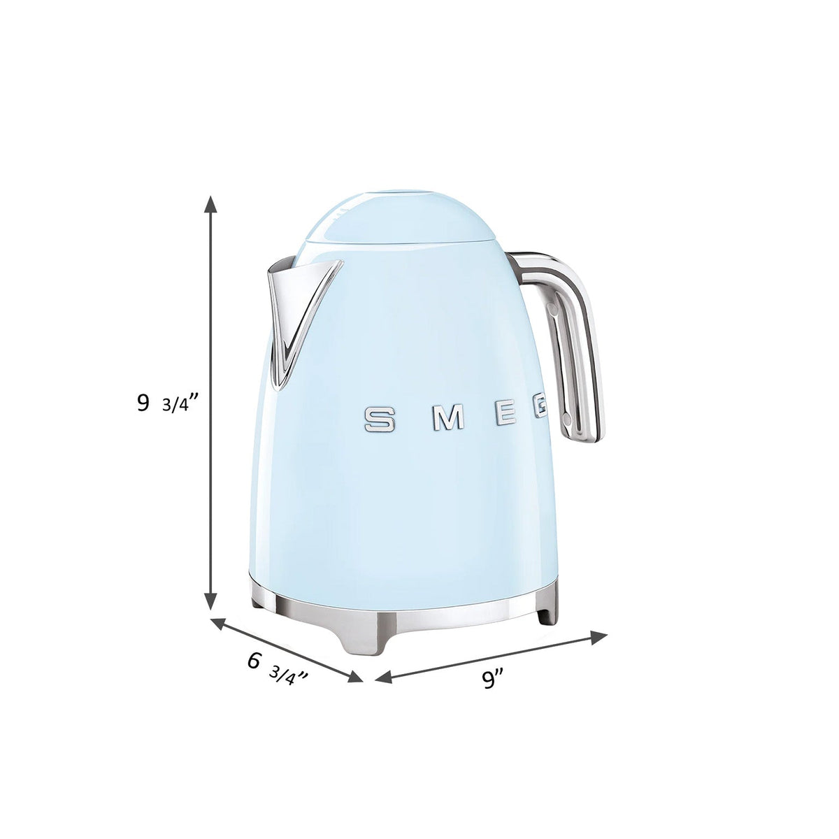 SMEG 7-Cup Electric Kettle (KLF03) – Pastel Blue