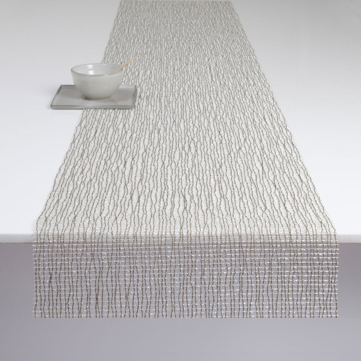 Lattice Table Runner Samples - Silver