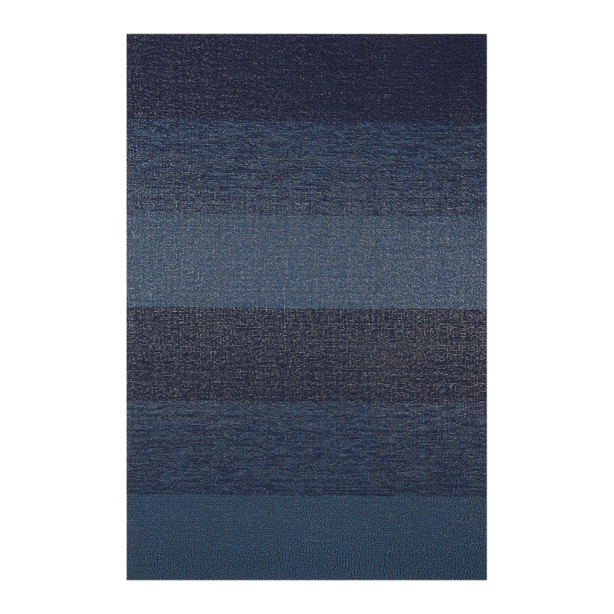 Marbled Stripe Shag Mats - Bay Blue