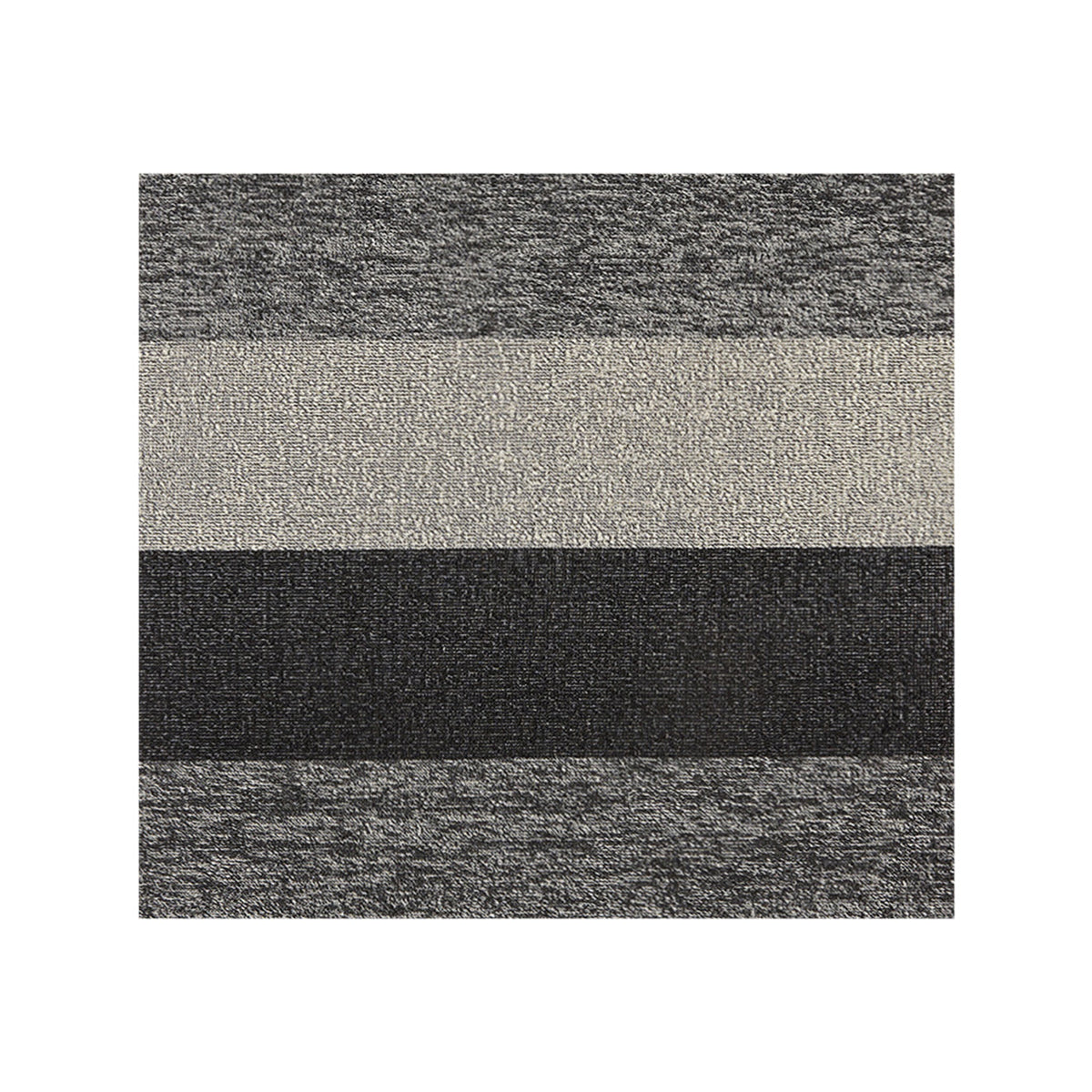 Marbled Stripe Shag Mats - Salt & Pepper