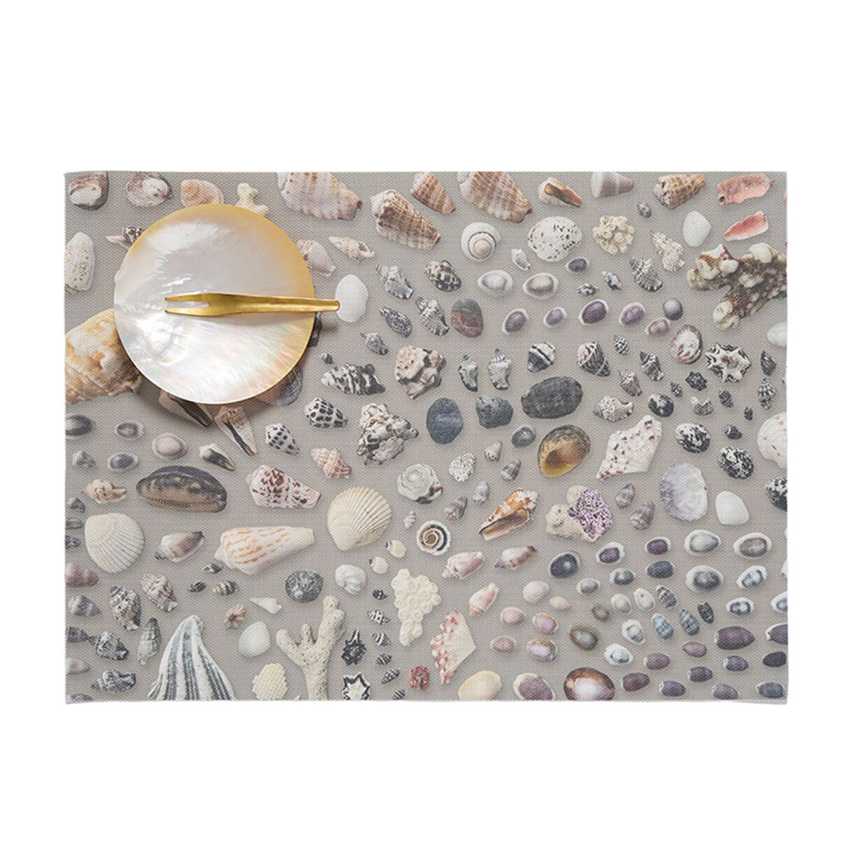 Seashells Placemats - Grey Sand