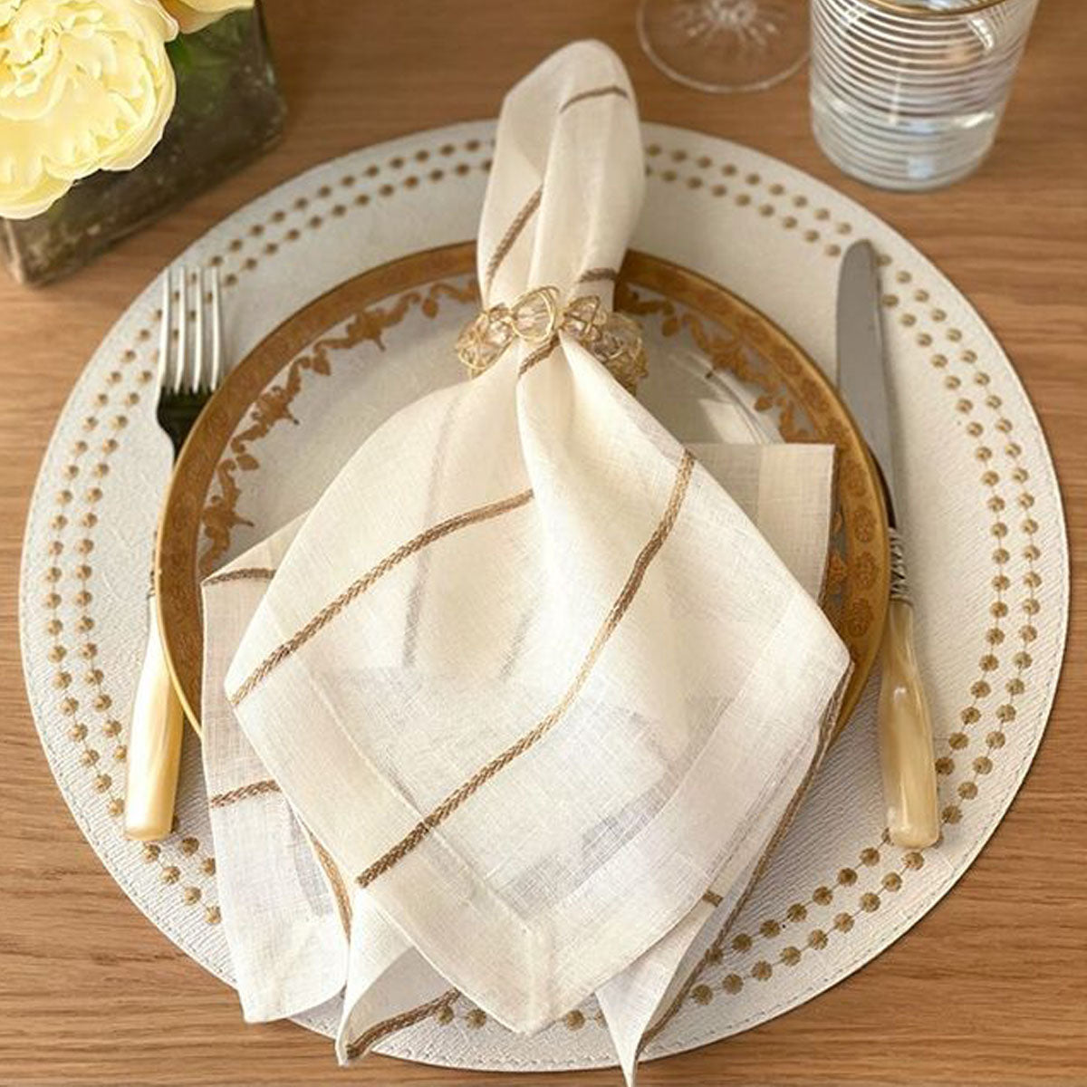Bodrum Metallic Thread Napkins — Bodrum collection image 3