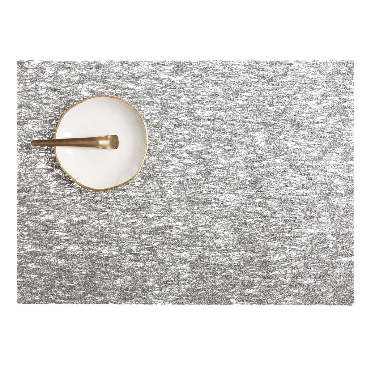 Metallic Lace Placemats - Silver
