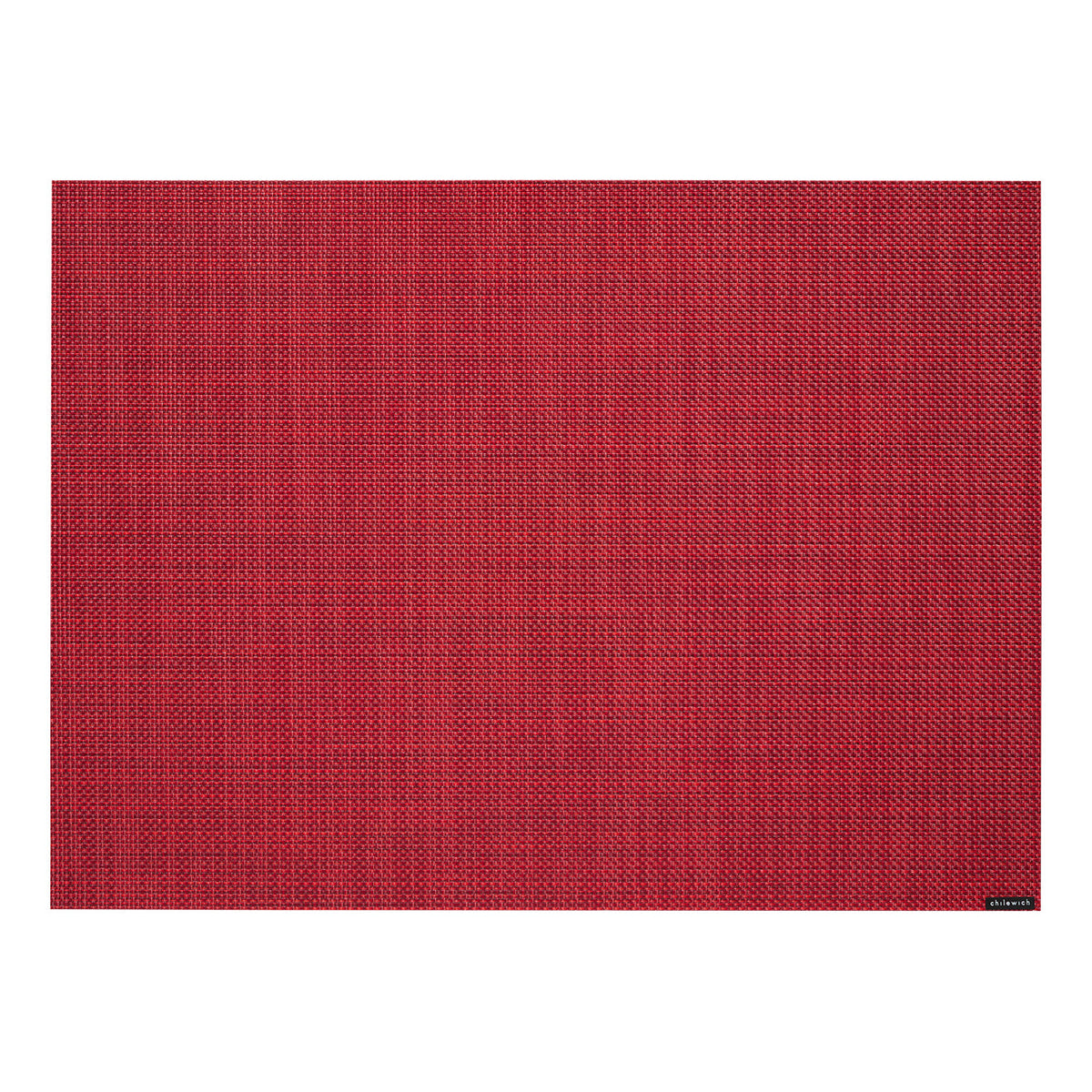 Mini Basketweave Placemats - Scarlet