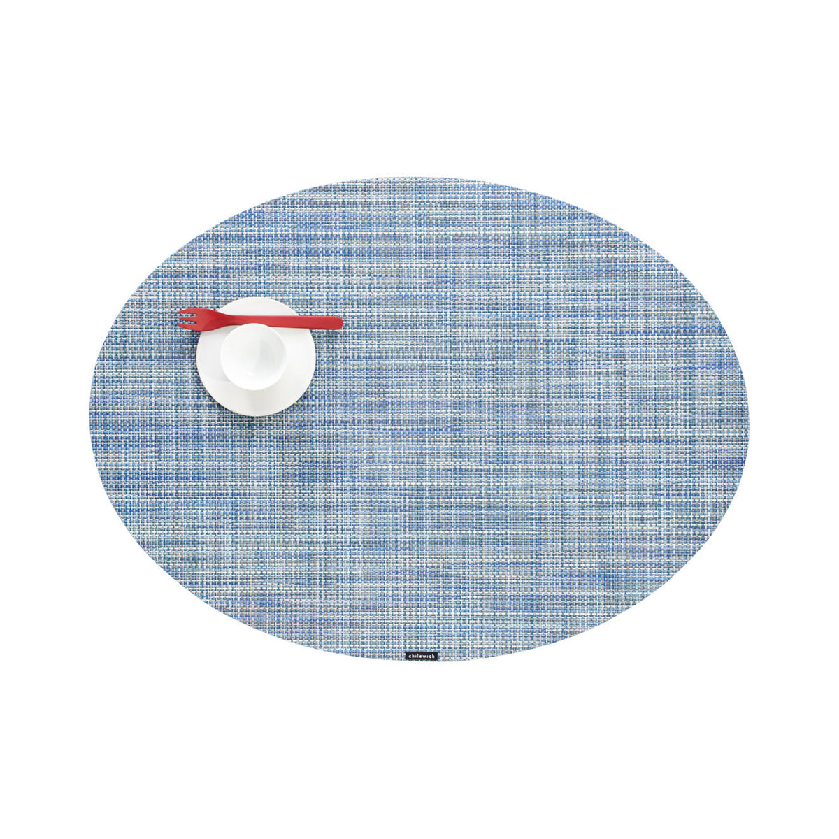Mini Basketweave Placemat Samples - Chambray