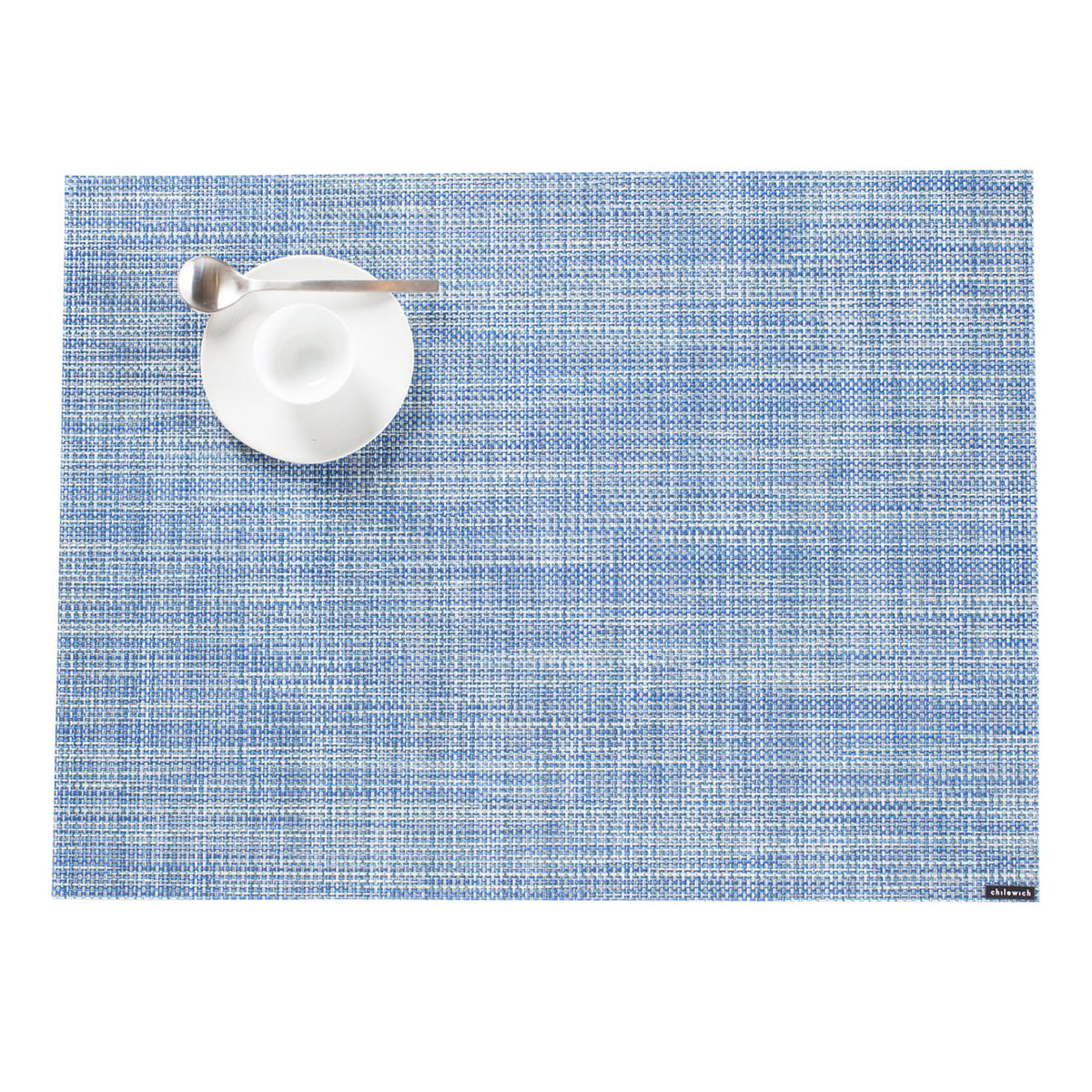 Mini Basketweave Placemat Samples - Chambray