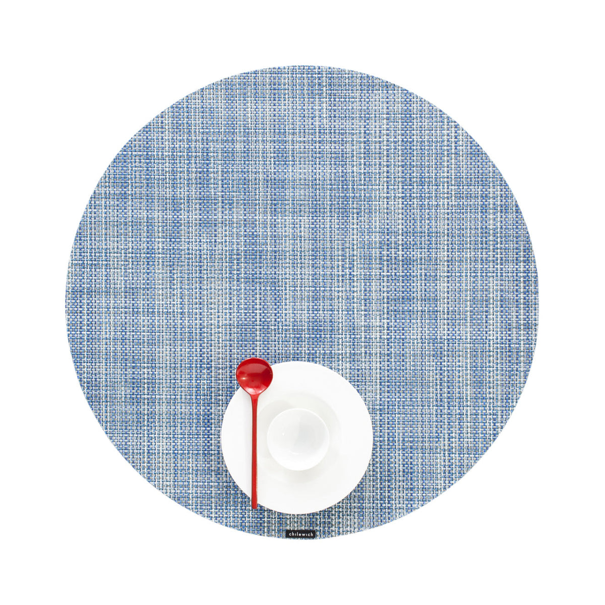 Mini Basketweave Placemat Samples - Chambray