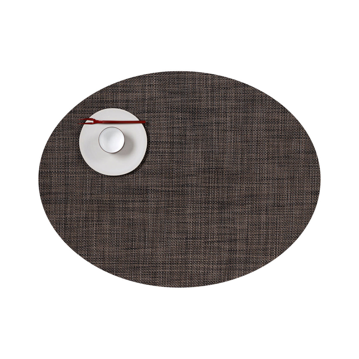 Mini Basketweave Placemat Samples - Dark Walnut