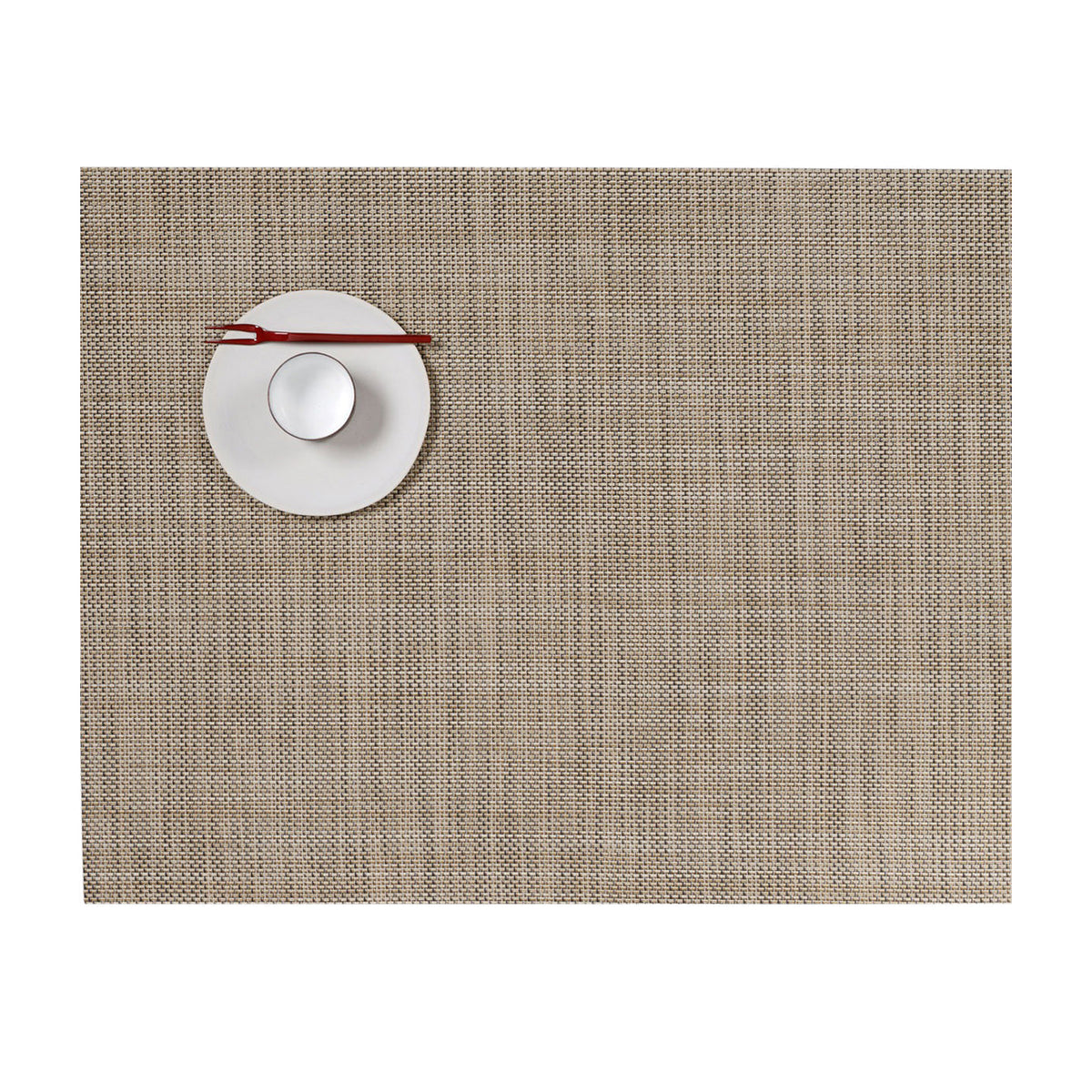 Mini Basketweave Placemat Samples - Linen