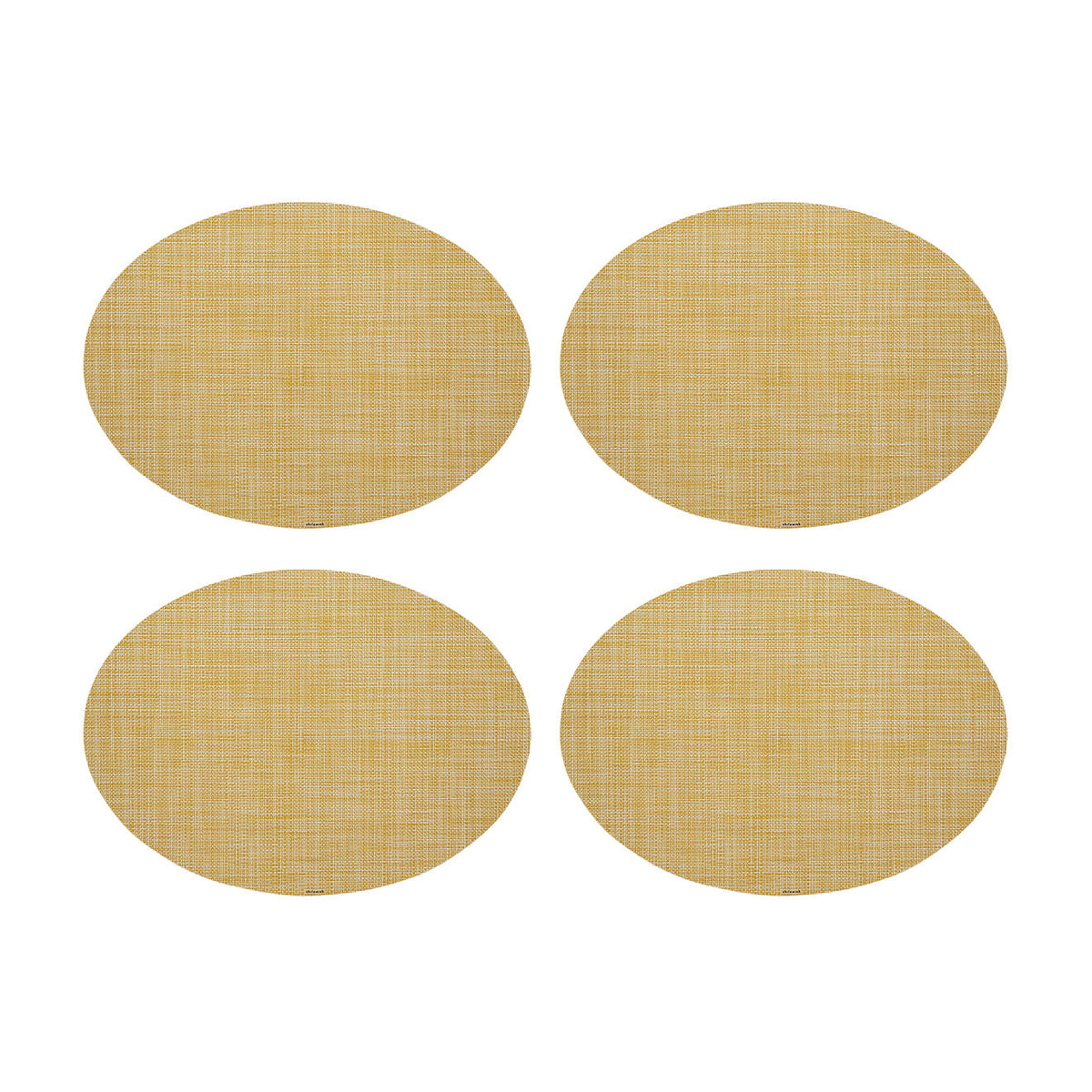 Mini Basketweave Placemats - Ochre