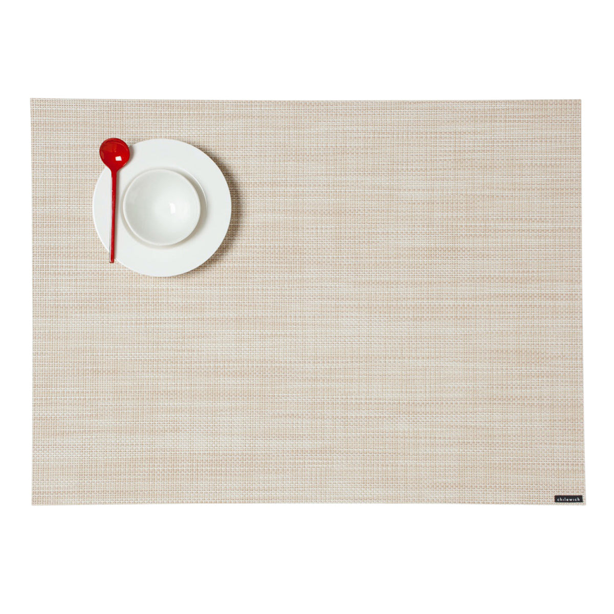 Mini Basketweave Placemats - Parchment