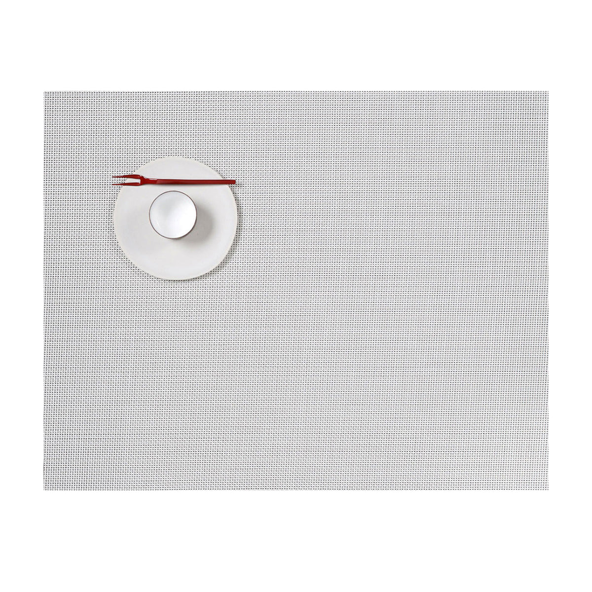 Mini Basketweave Placemats - White