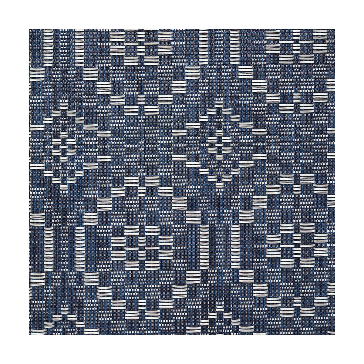 Overshot Fabric - Denim
