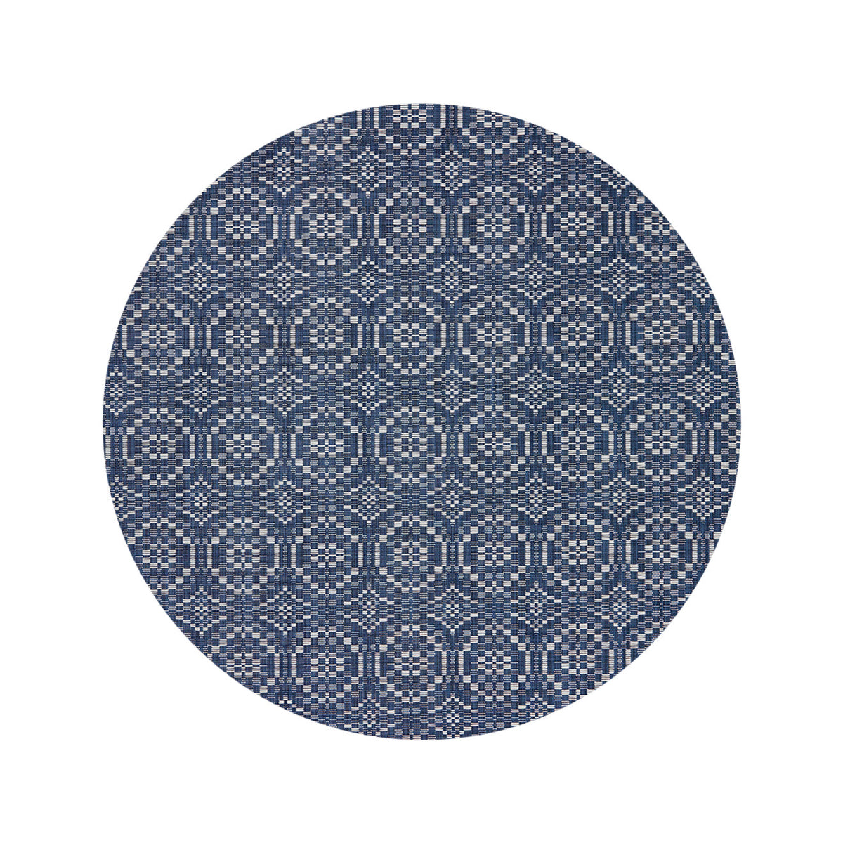 Overshot Rugs - Denim
