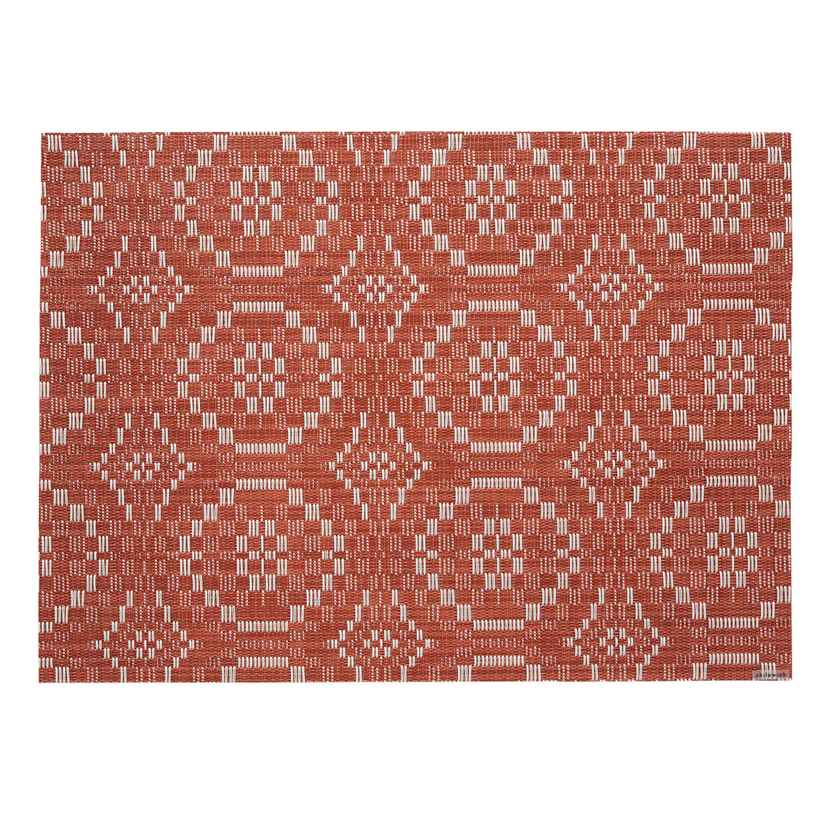 Overshot Placemat Samples - Paprika