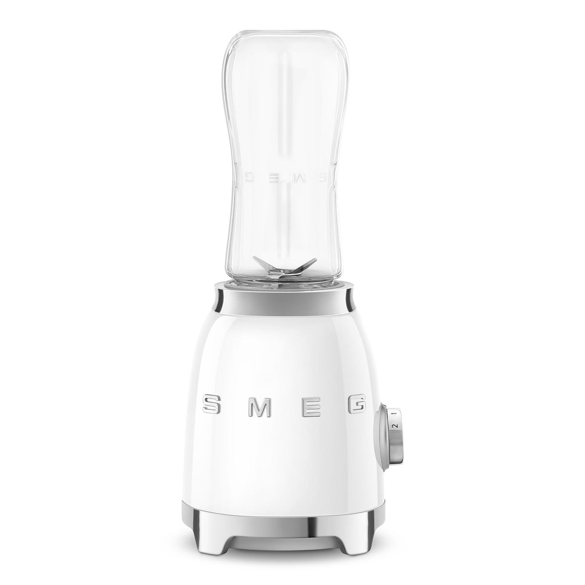 SMEG Personal Blender with 2 Travel Bottles (PBF01) – White