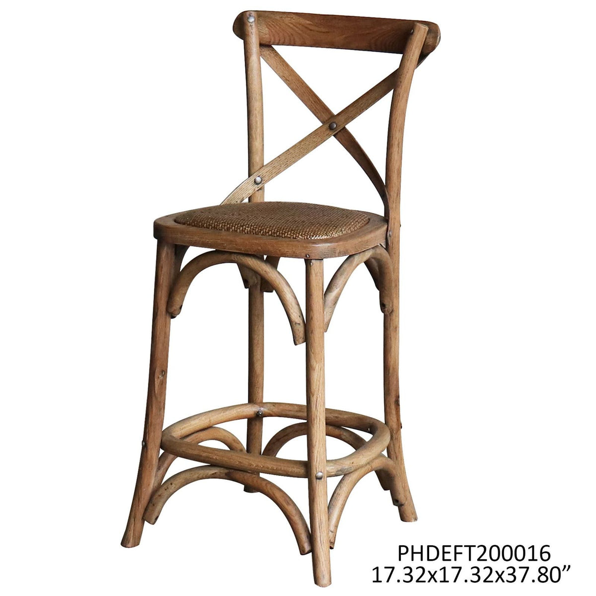 Provence Cross Back Counter Stool