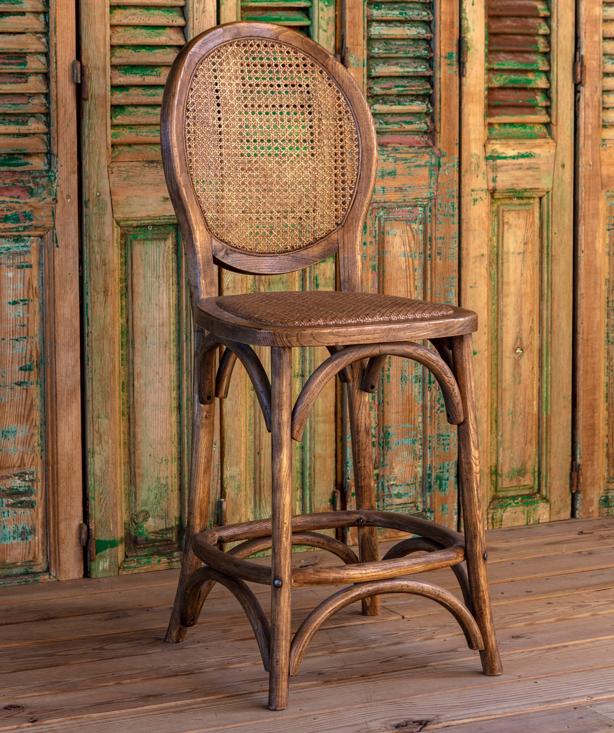 Beaufort Cane Back Counter Stool