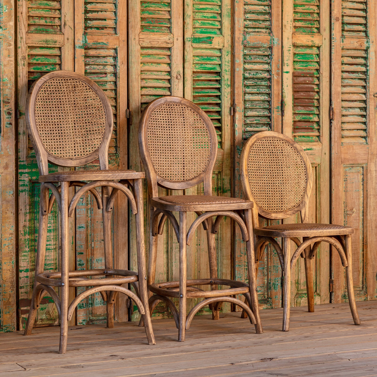 Beaufort Cane Back Counter Stool
