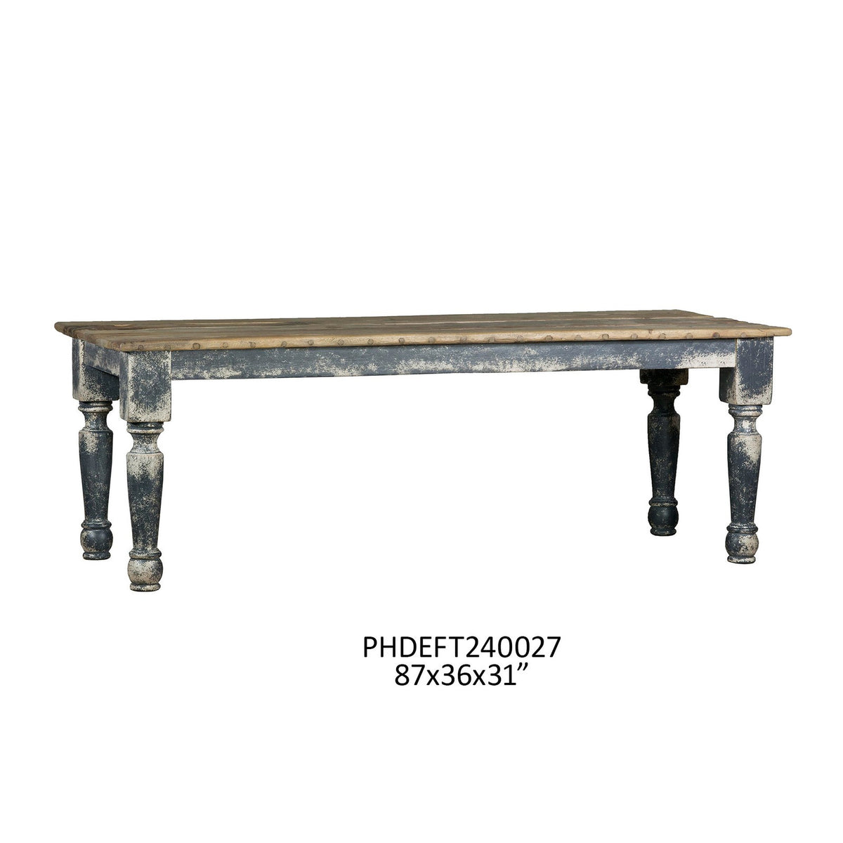 La Grange Table In Weathered Ash (Dark Gray)