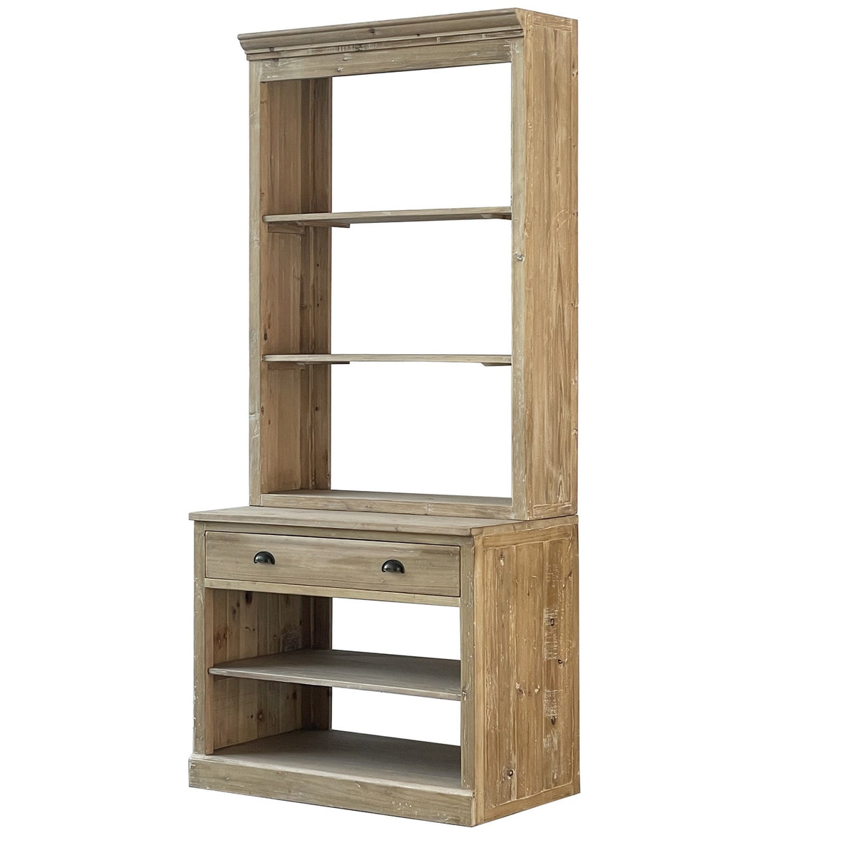 White Washed Bakery Wall Unit