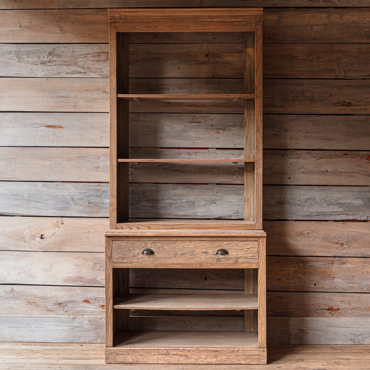 Reclaimed Oak Market Wall Unit