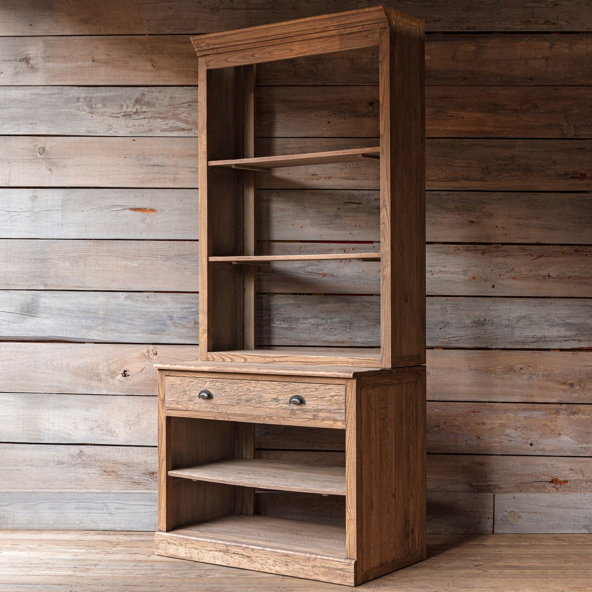 Reclaimed Oak Market Wall Unit