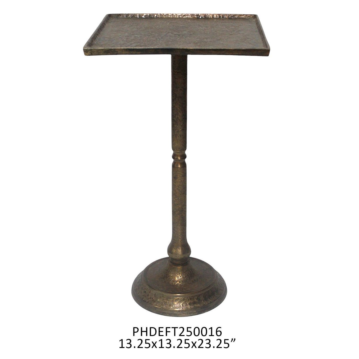 French Salon Antique Brass Side Table
