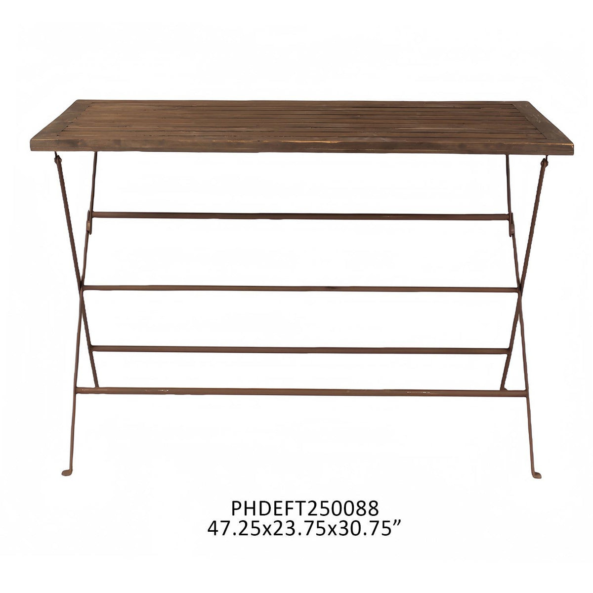 St. Helena Wood and Iron Winery Table