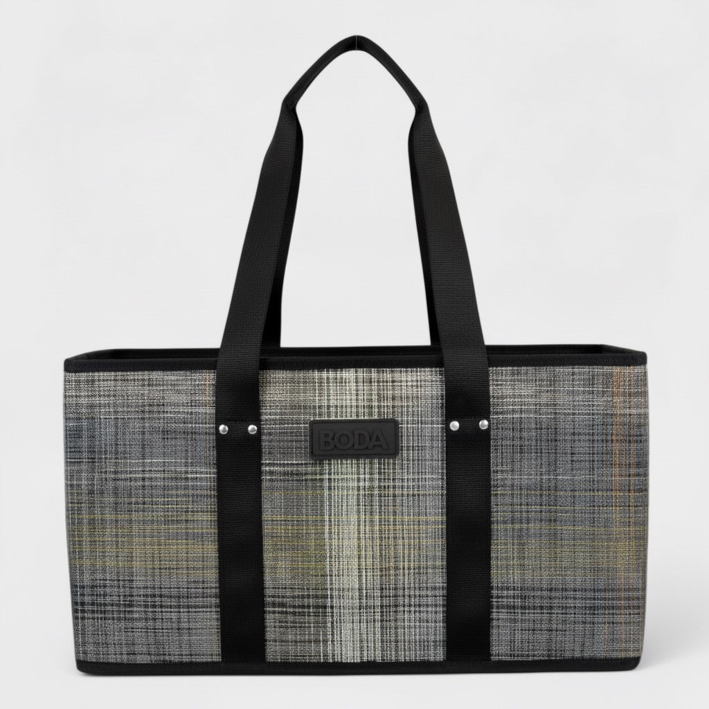 Boda Market Tote - Plaid - Multi
