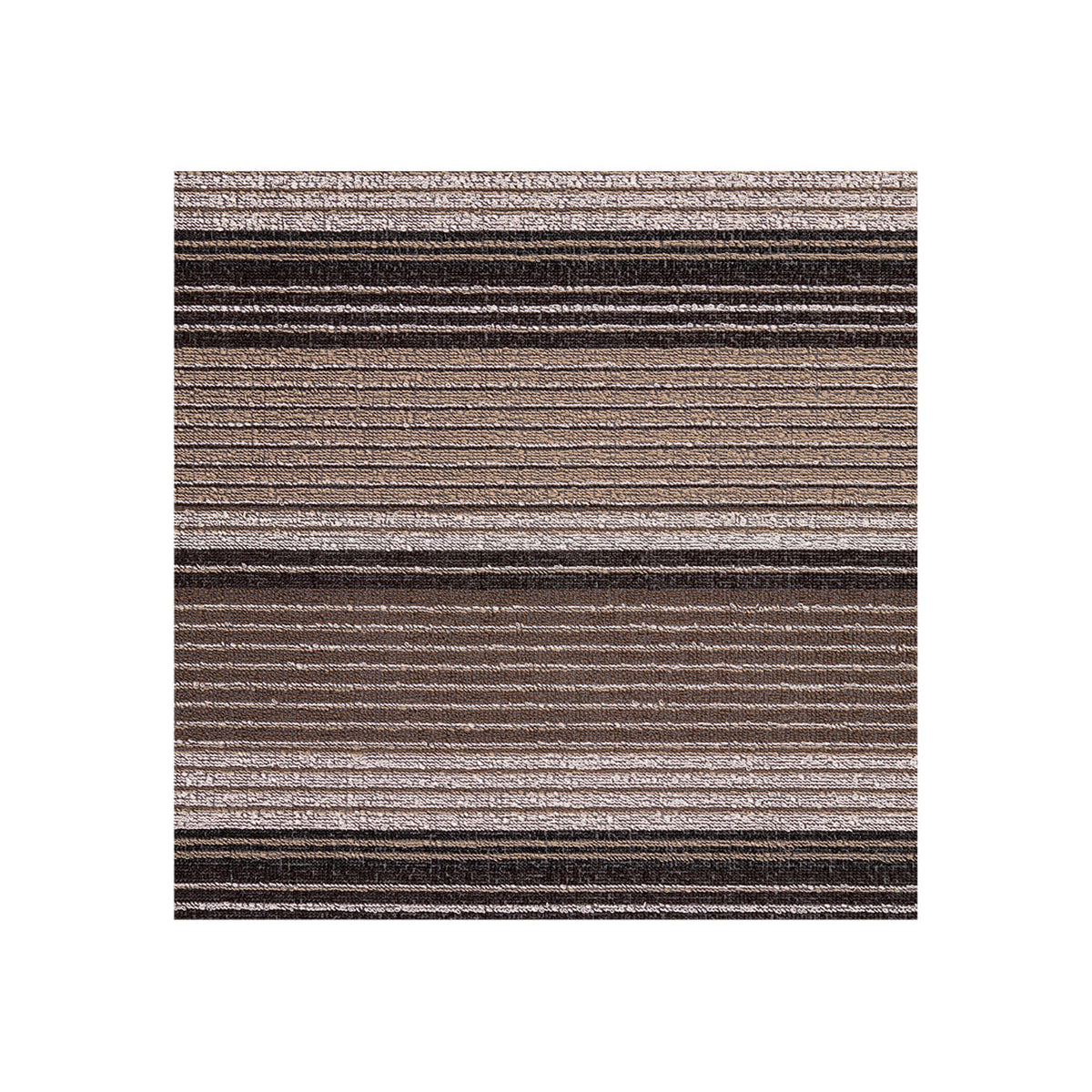 Pleat Stripe Shag Mats - Oyster