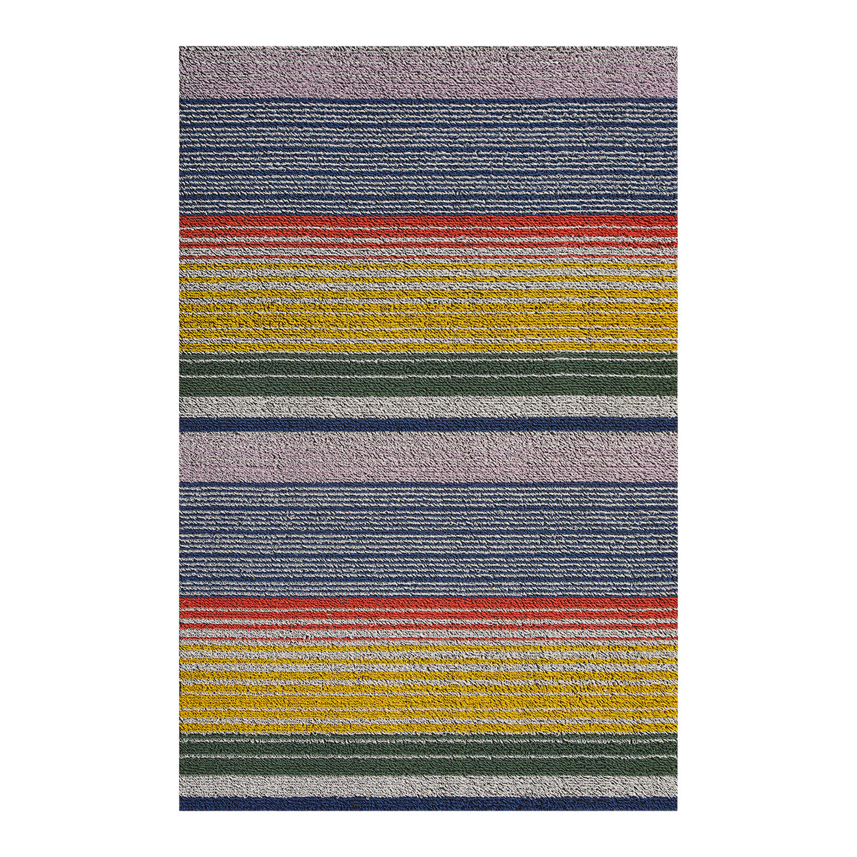 Pop Stripe Shag Mats - Multi