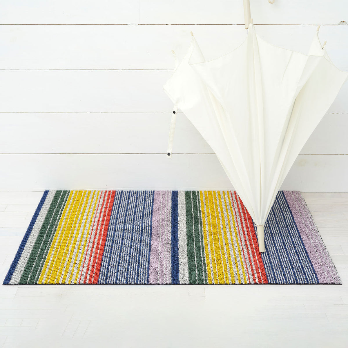 Pop Stripe Shag Mats - Multi