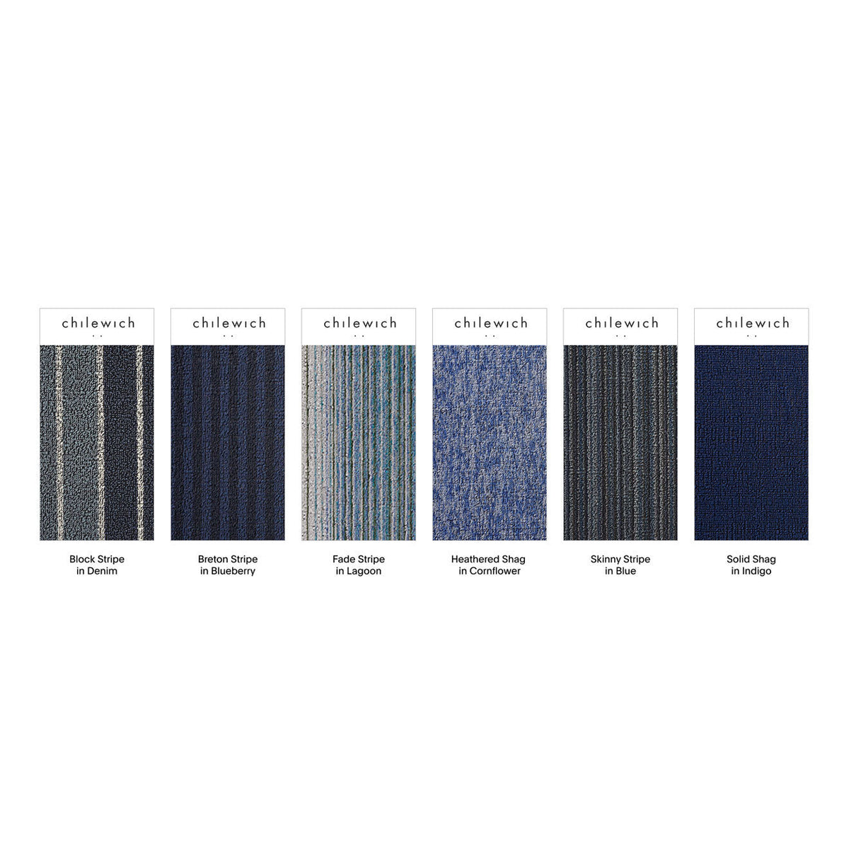 Shag Mat Sample Set - True Blues