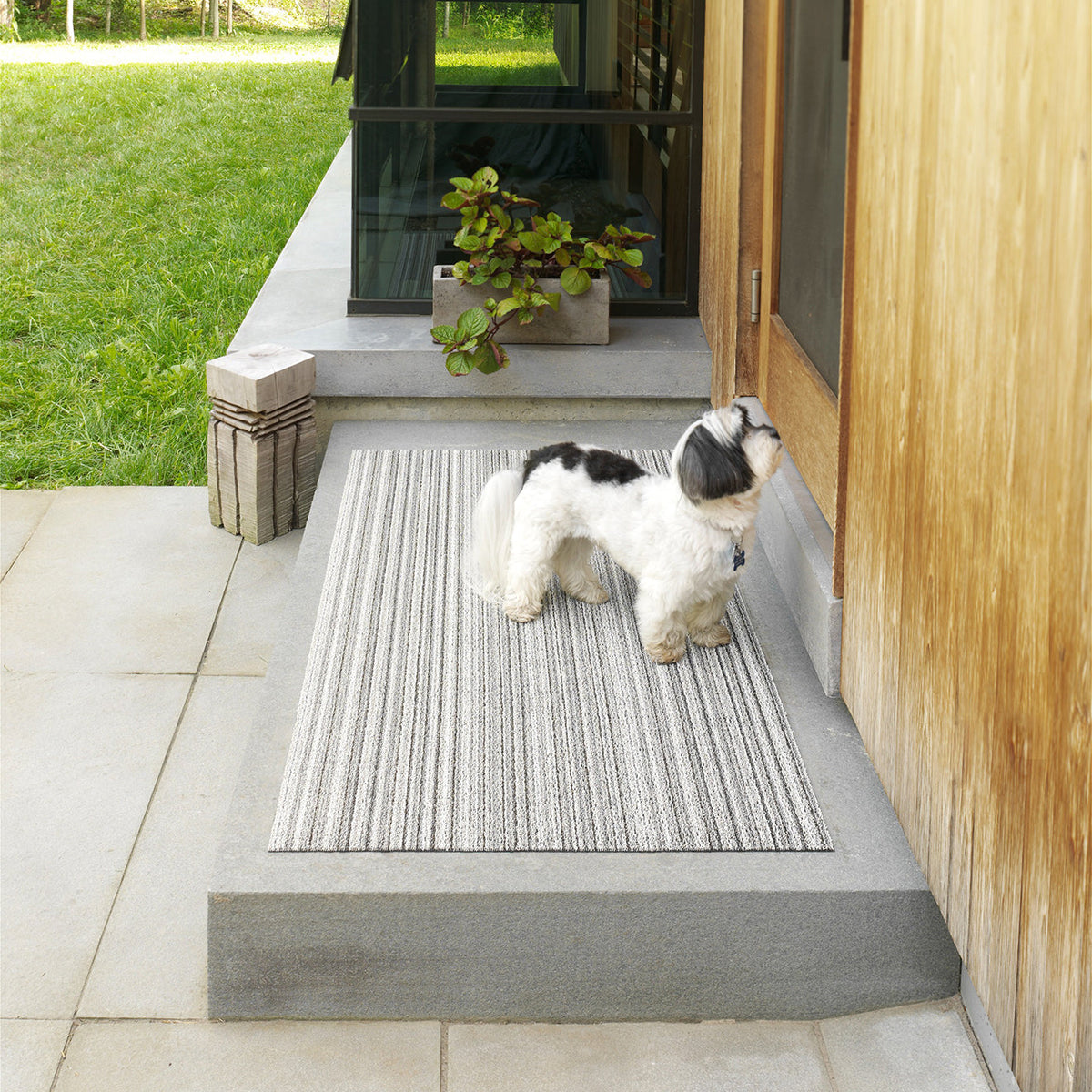 Skinny Stripe Shag Mats - Birch