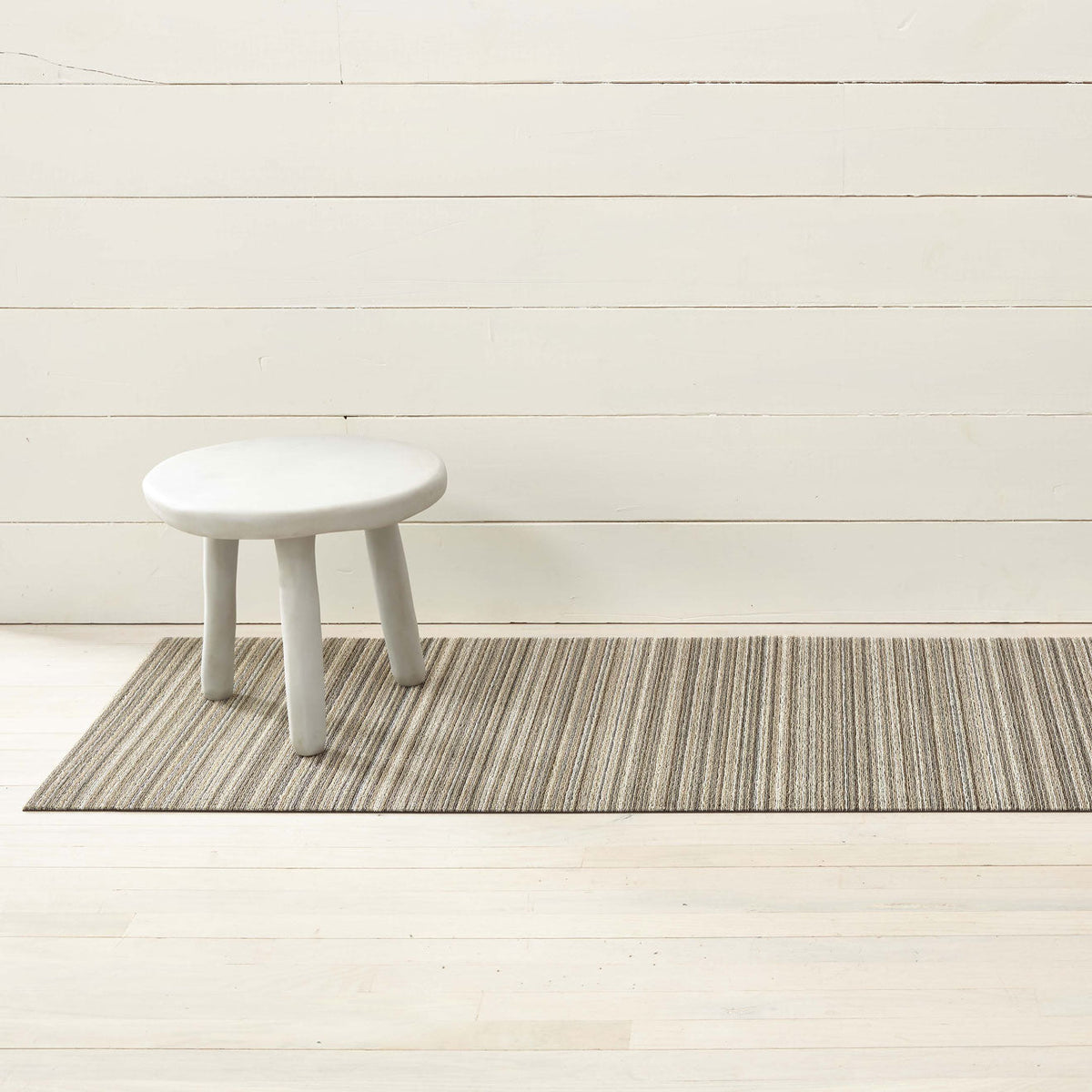 Skinny Stripe Shag Mats - Birch