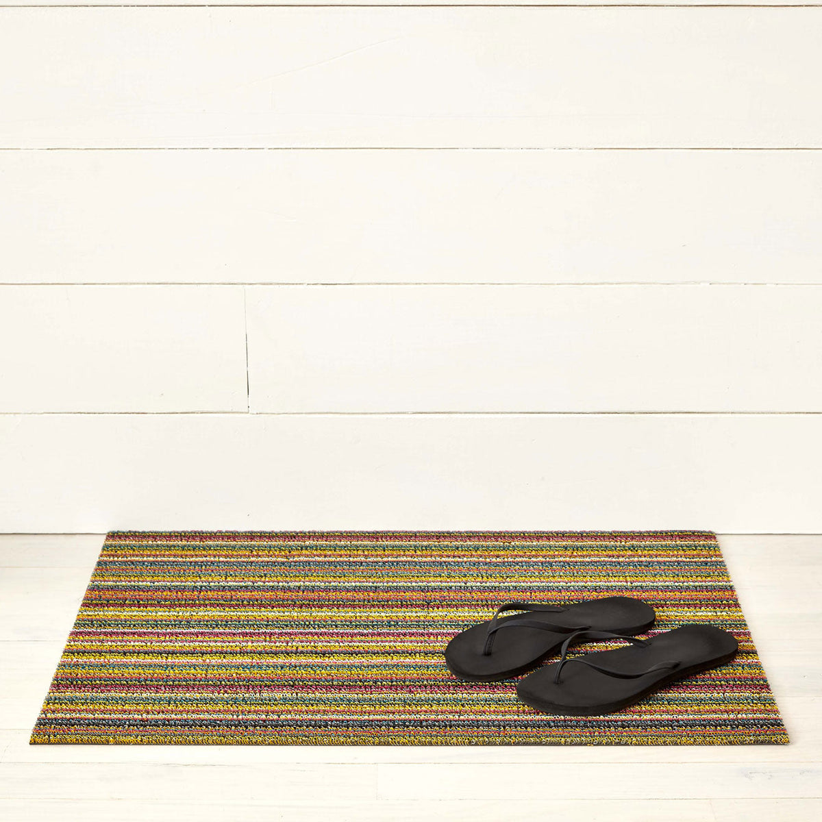 Skinny Stripe Shag Mats - Bright Multi