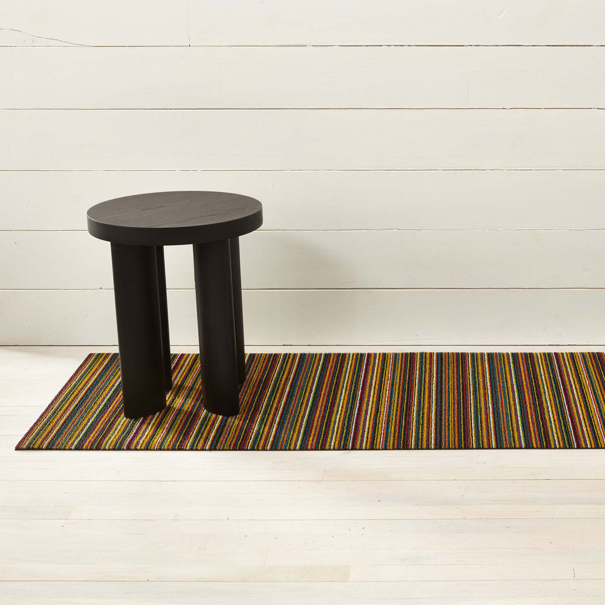 Skinny Stripe Shag Mats - Bright Multi