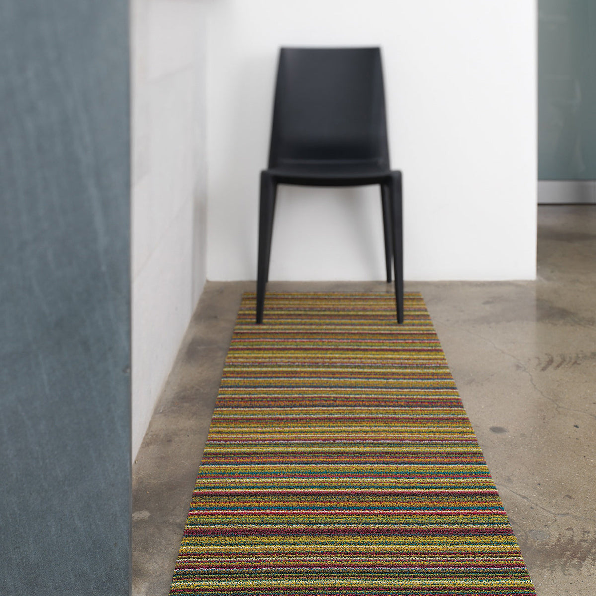 Skinny Stripe Shag Mats - Bright Multi