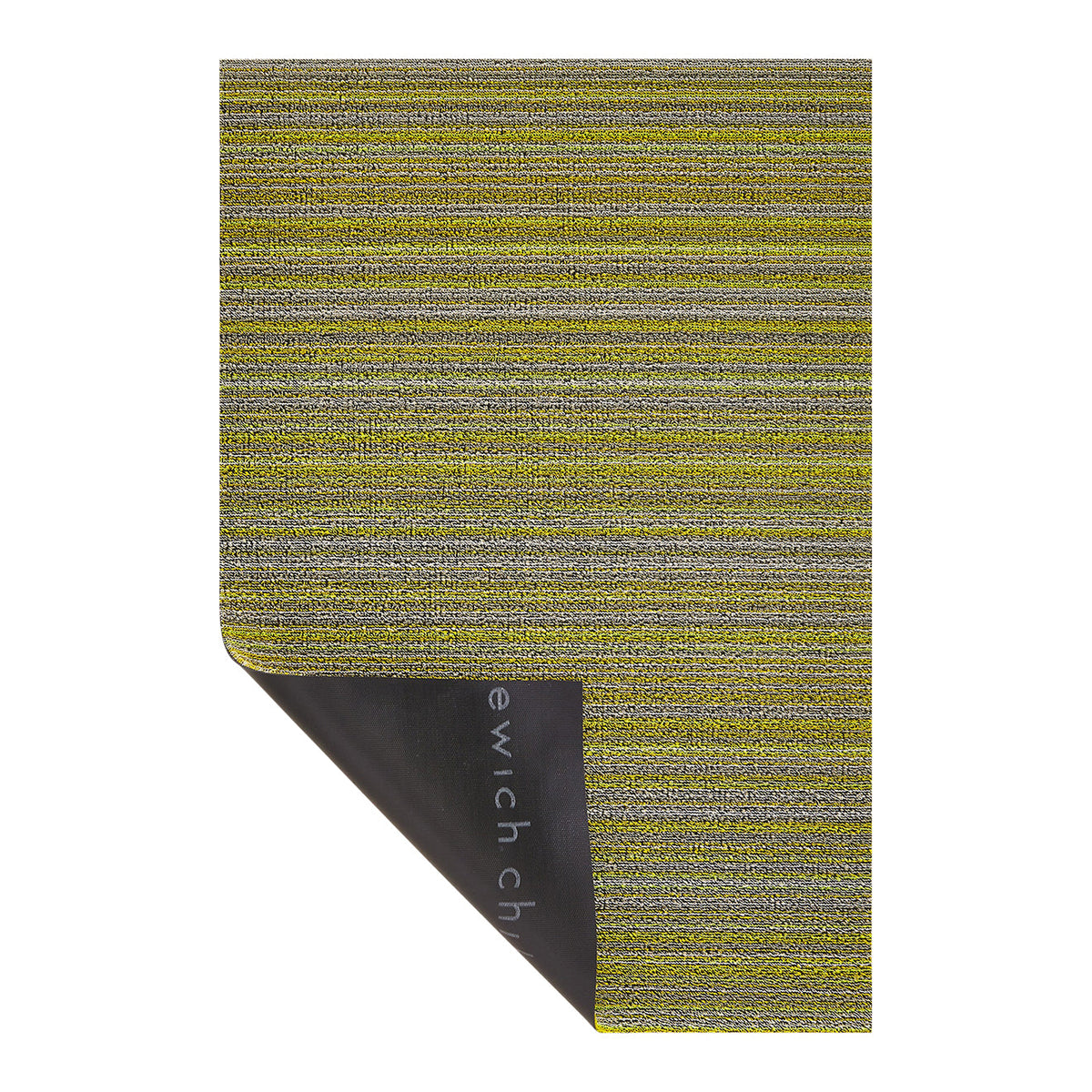 Skinny Stripe Shag Mats - Citron