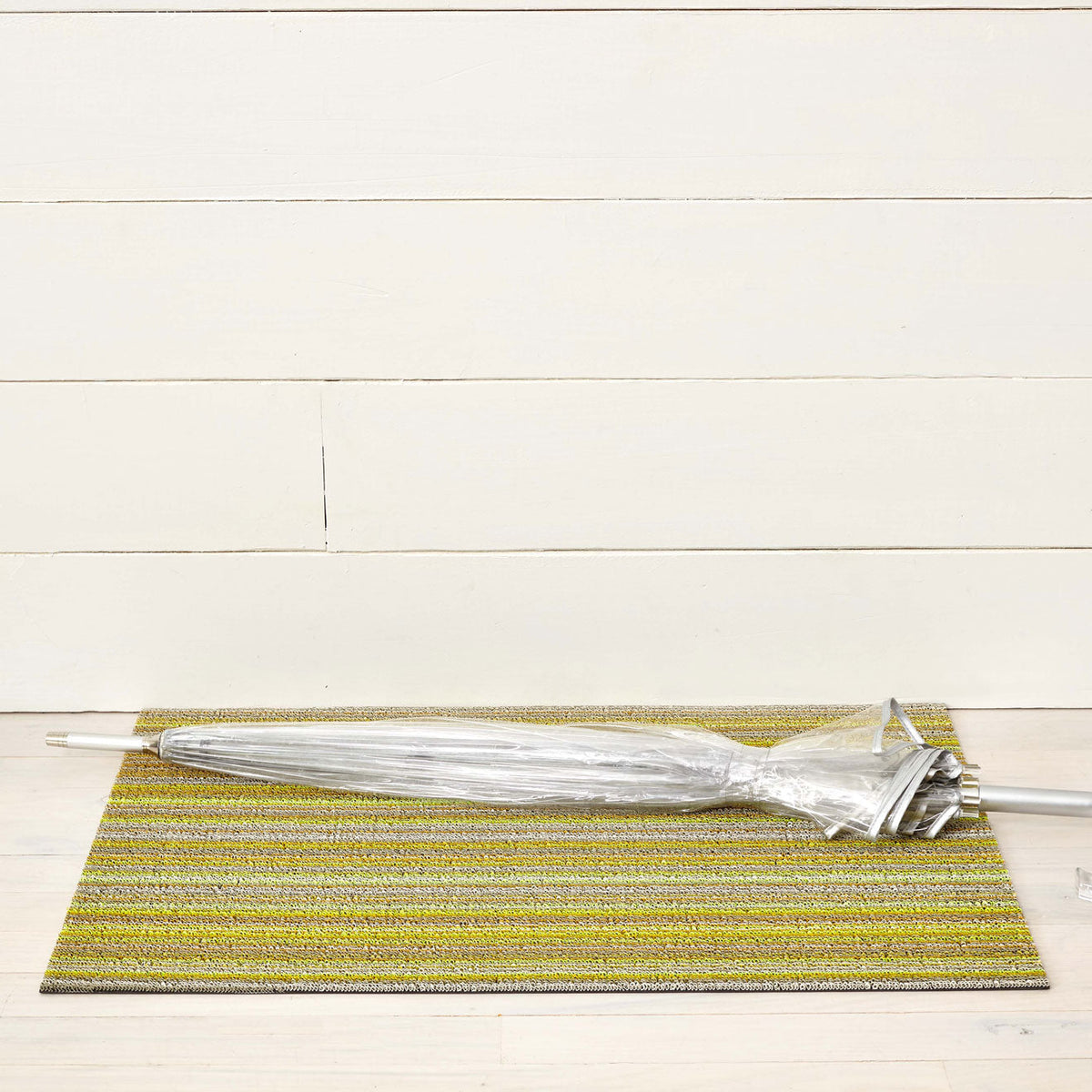 Skinny Stripe Shag Mats - Citron