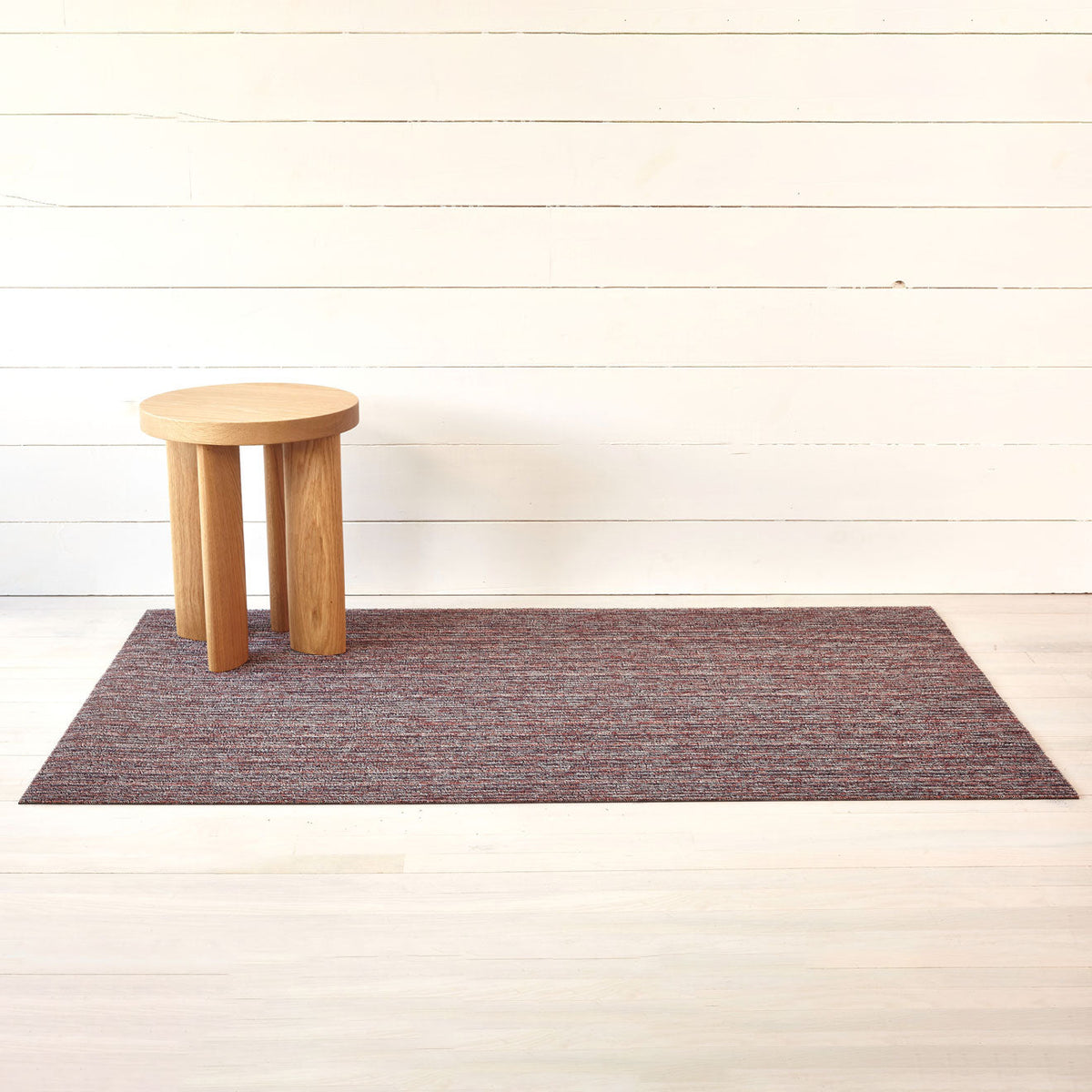 Skinny Stripe Shag Mats - Mulberry