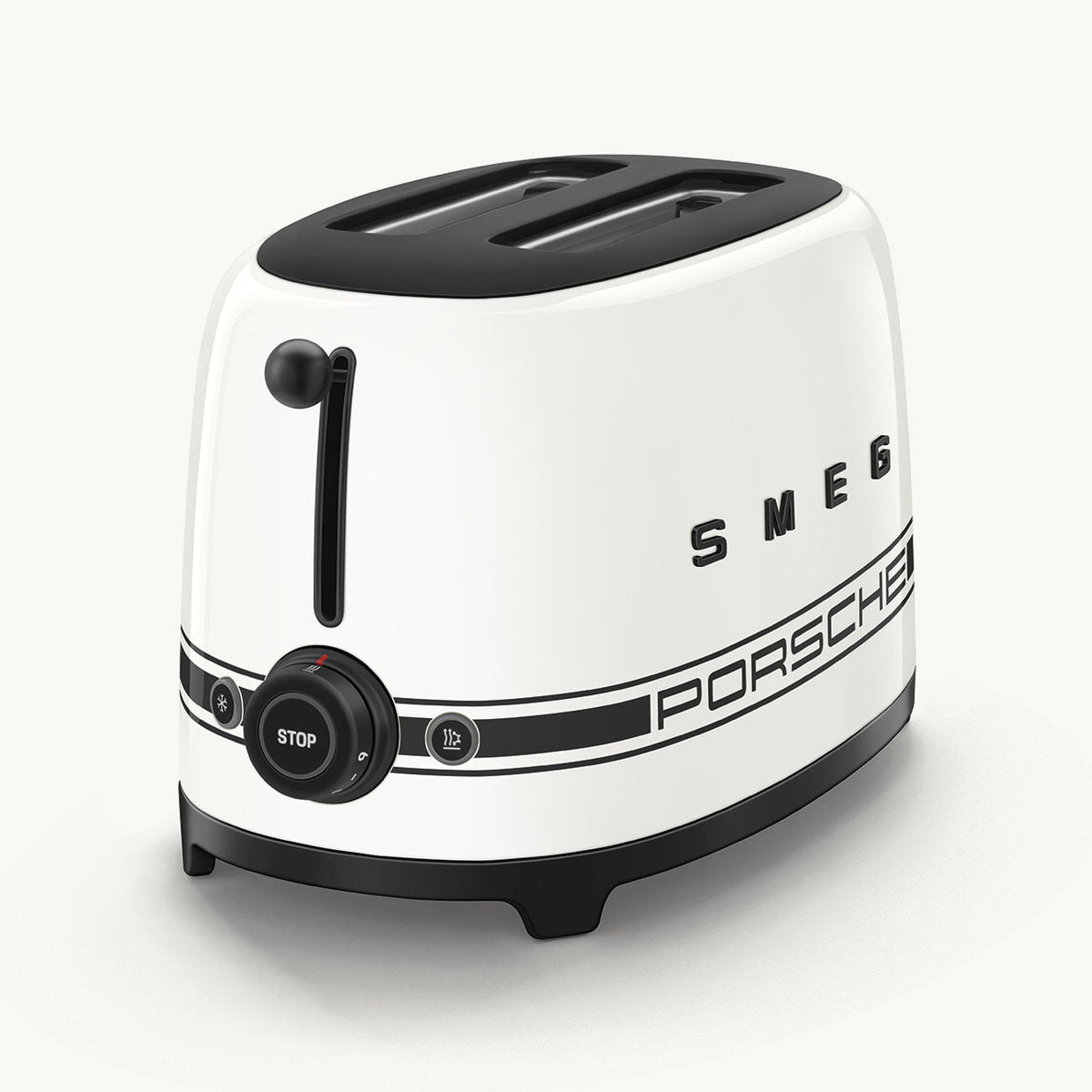 Porsche × SMEG 2-Slice Toaster (TSF01) – Carrara White
