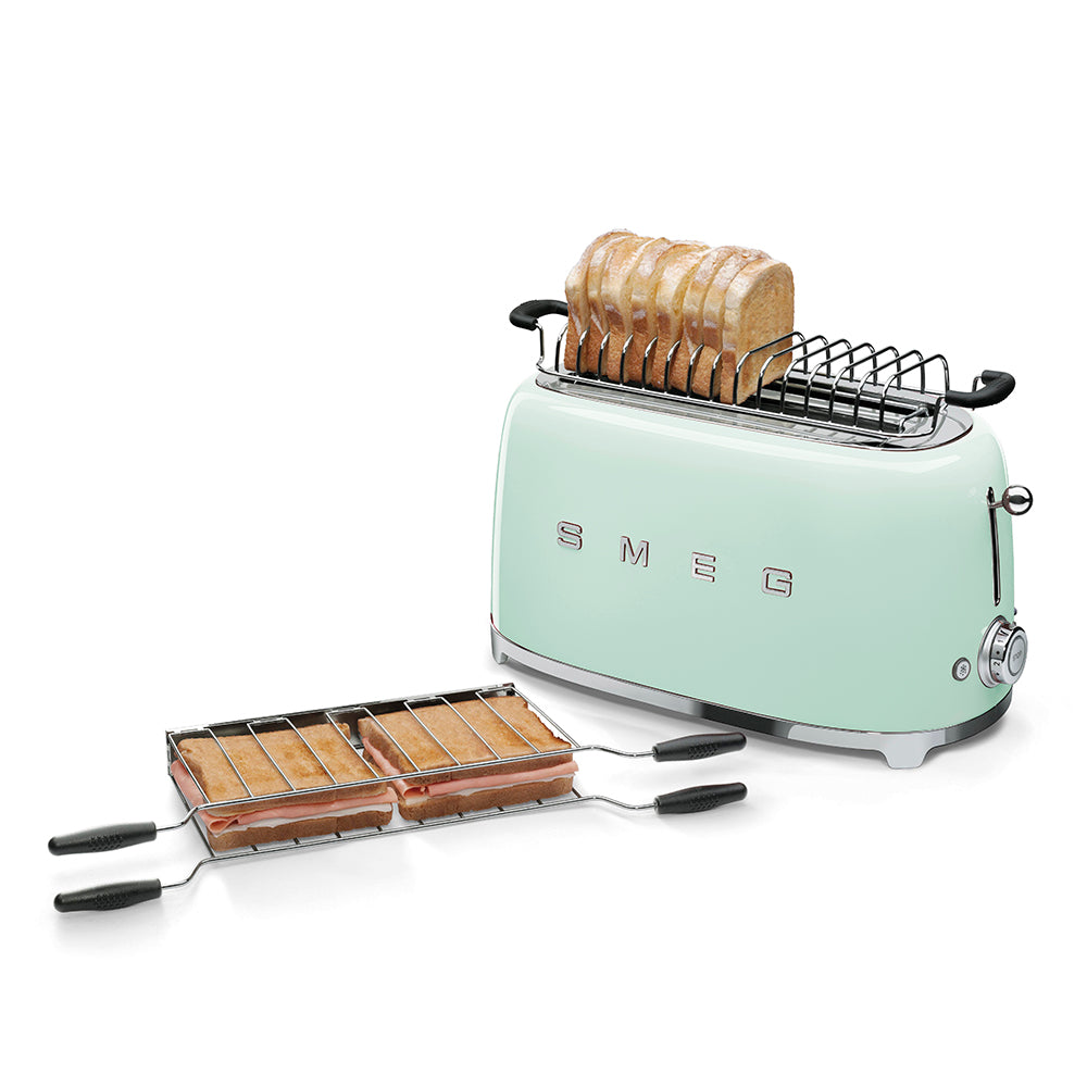 SMEG Long-Slot 4-Slice Toaster (TSF02) – Pastel Green