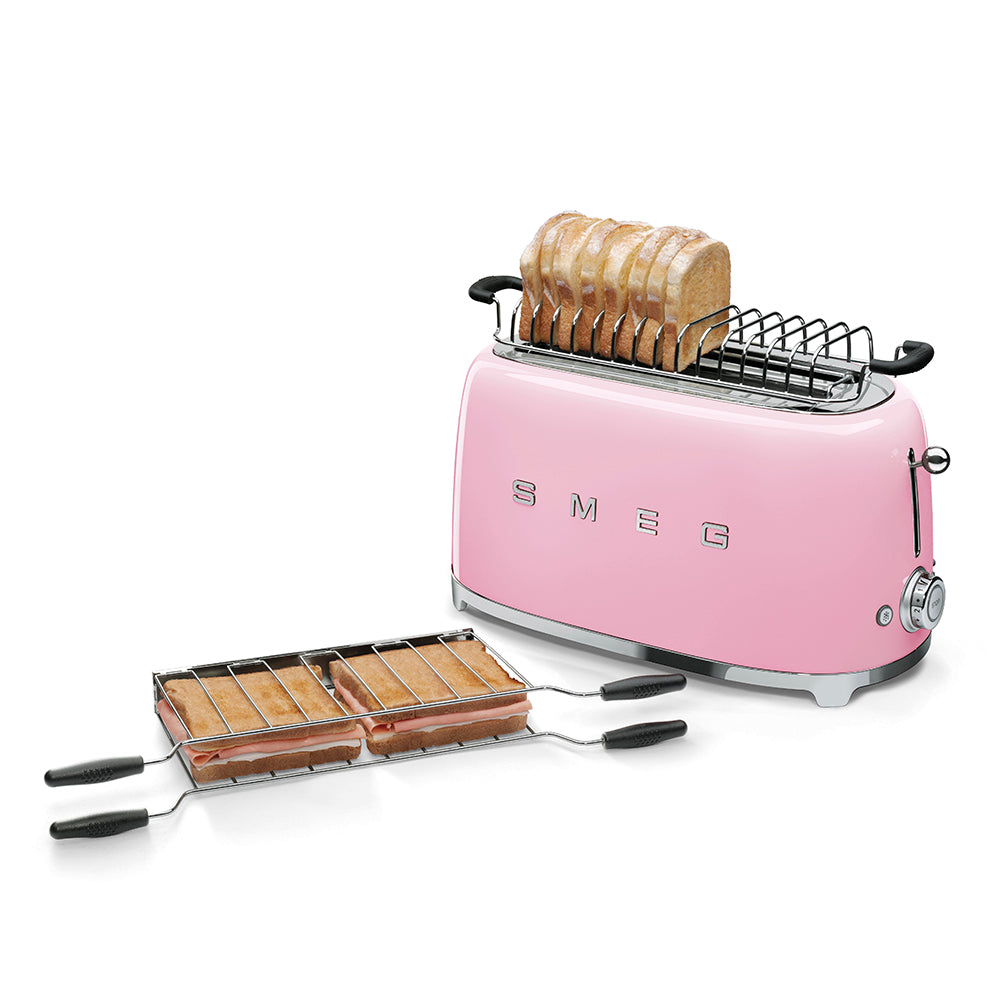 SMEG Long-Slot 4-Slice Toaster (TSF02) – Pink