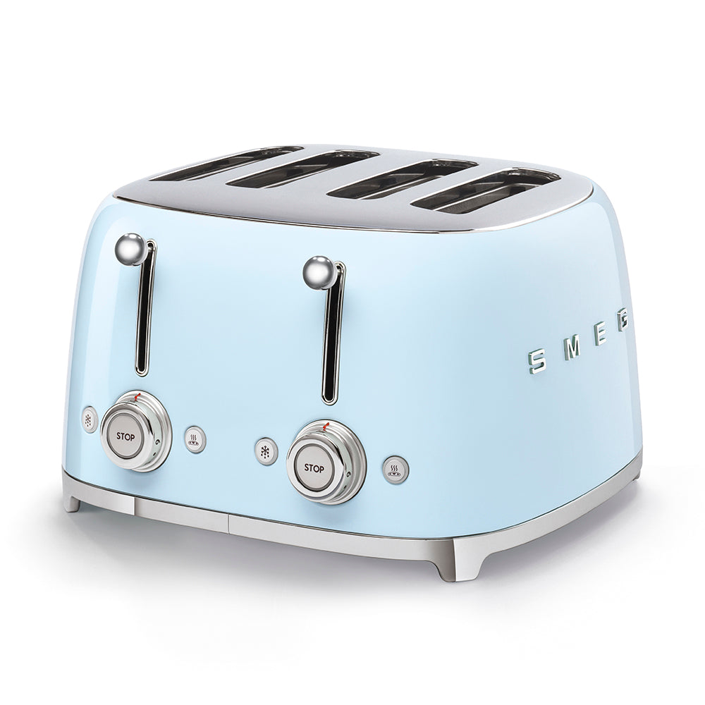 SMEG 4-Slot Toaster (TSF03) – Pastel Blue